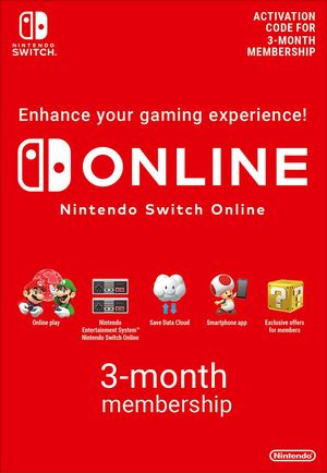 Nintendo Switch Online: 3 месяца подписки